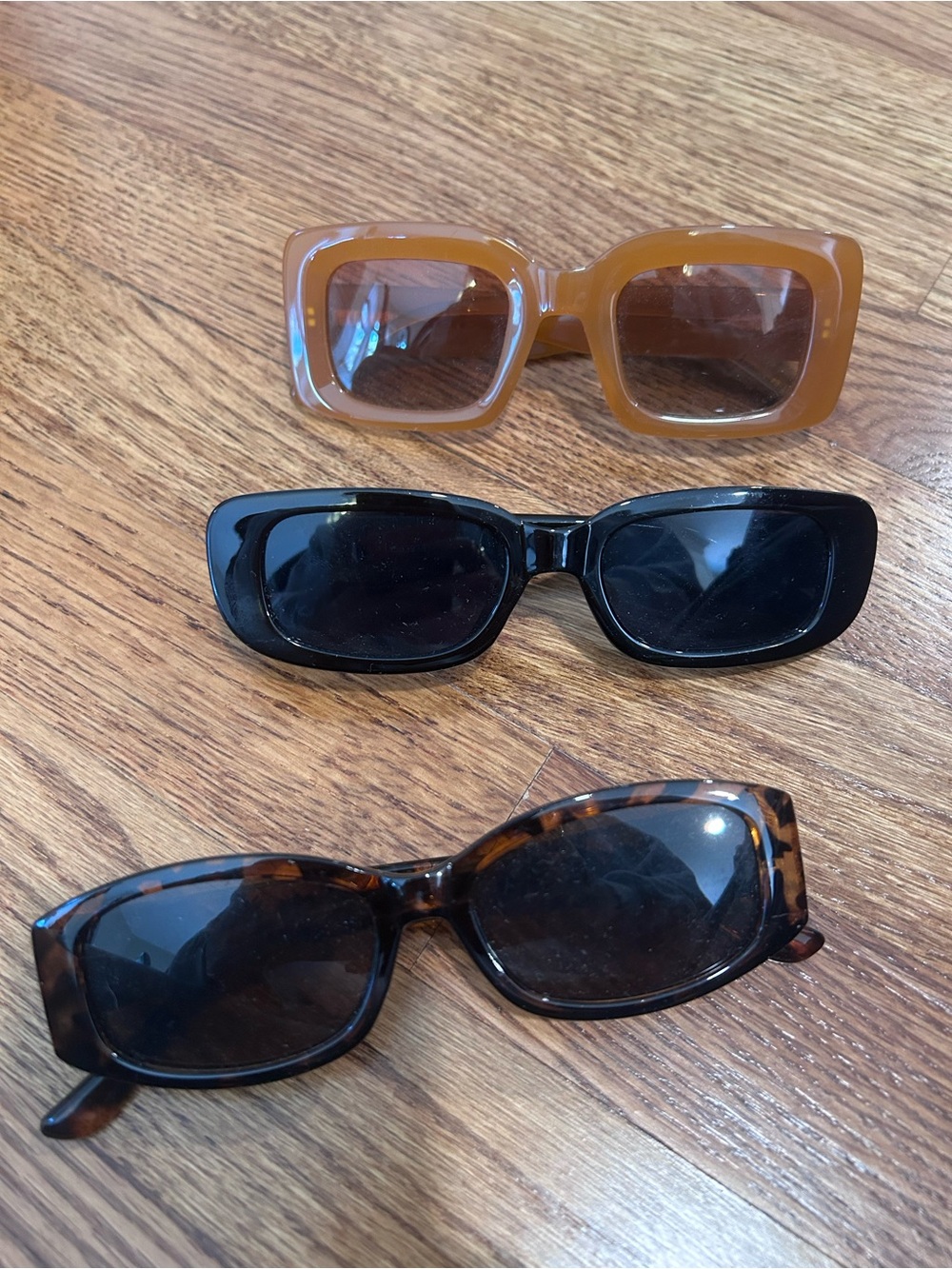 Women's Sunglasses Trio - Brown, Black, Tortoiseshell